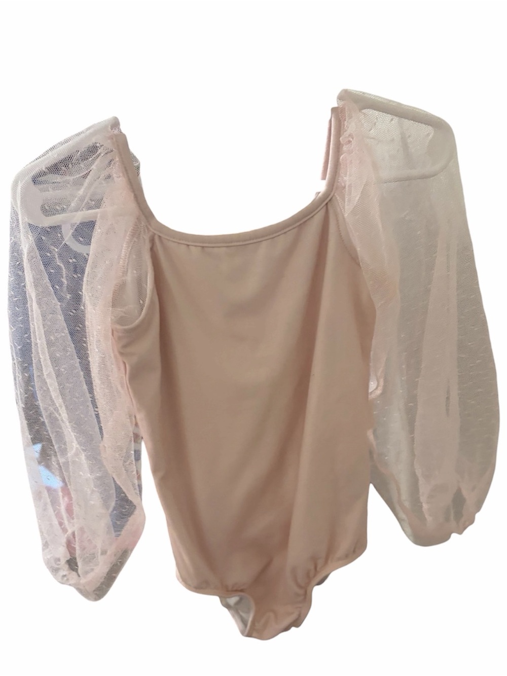 Cheeky plum Mesh Sleeve Leotard 3T